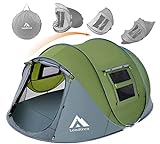 Pop Up Tents for Camping 4 Person Waterproof Tent Easy Pop Up Army Tents Surplus Tents Military Tents Military Pop Up Tent Popup Tent Camping Easy Up Camping Tents Instant Pop Up Tent Big Green