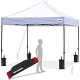 ABCCANOPY Patio Pop Up Canopy Tent 10x10 Commercial-Series (White)