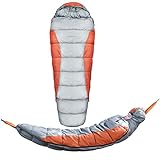 WintMing Underquilt for Single Hammock Waterproof Camping Sleeping Bag for Backpacking Hiking Winter Travel Full Length Keep Your Warmer (Orange)