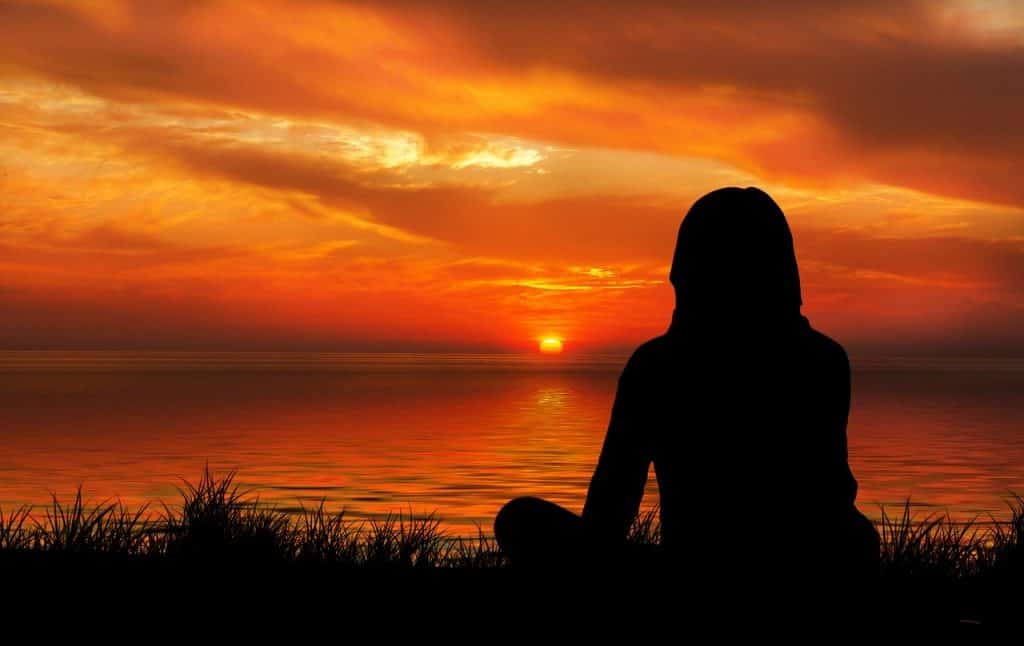 sunset meditation