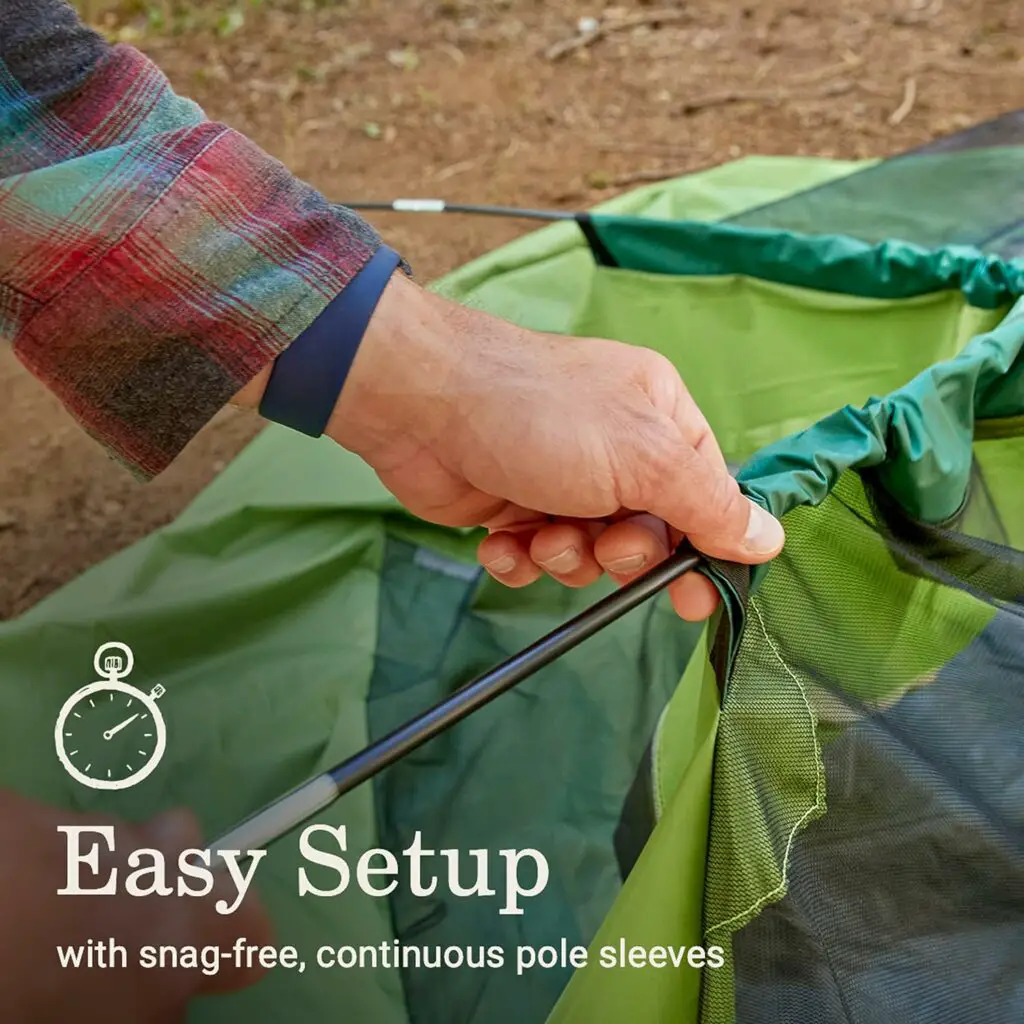 Coleman Sundome Camping Tent, 2/3/4/6 Person Dome Tent with Snag-Free Poles for Easy Setup in Under 10 Mins, Included Rainfly Blocks Wind  Rain, Tent for Camping, Festivals, Backyard, Sleepovers