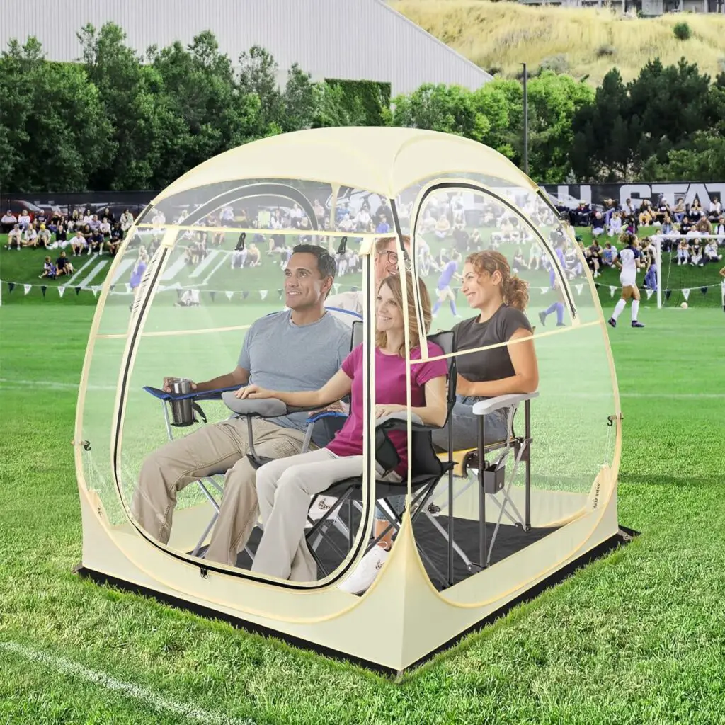 Eapele Sports Tent, Instant Pop-Up Tent Shelter, Outdoor Clean Bubble Tent 1-6 Person, Provides Rain Tent Protection for Watching Sports Events, Camping, Fishing, Cheering, and Parades