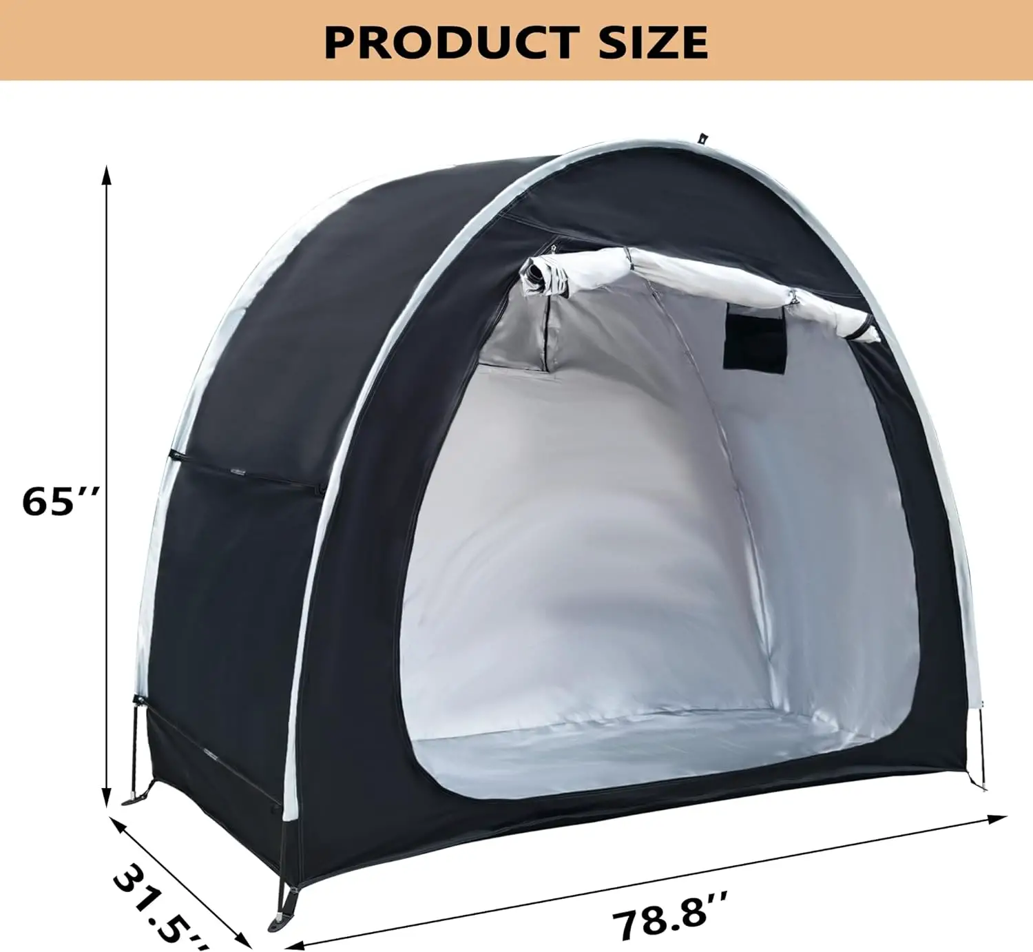 PROLEE Bike Tent 6.6FT Waterproof 210D Oxford Fabric Review